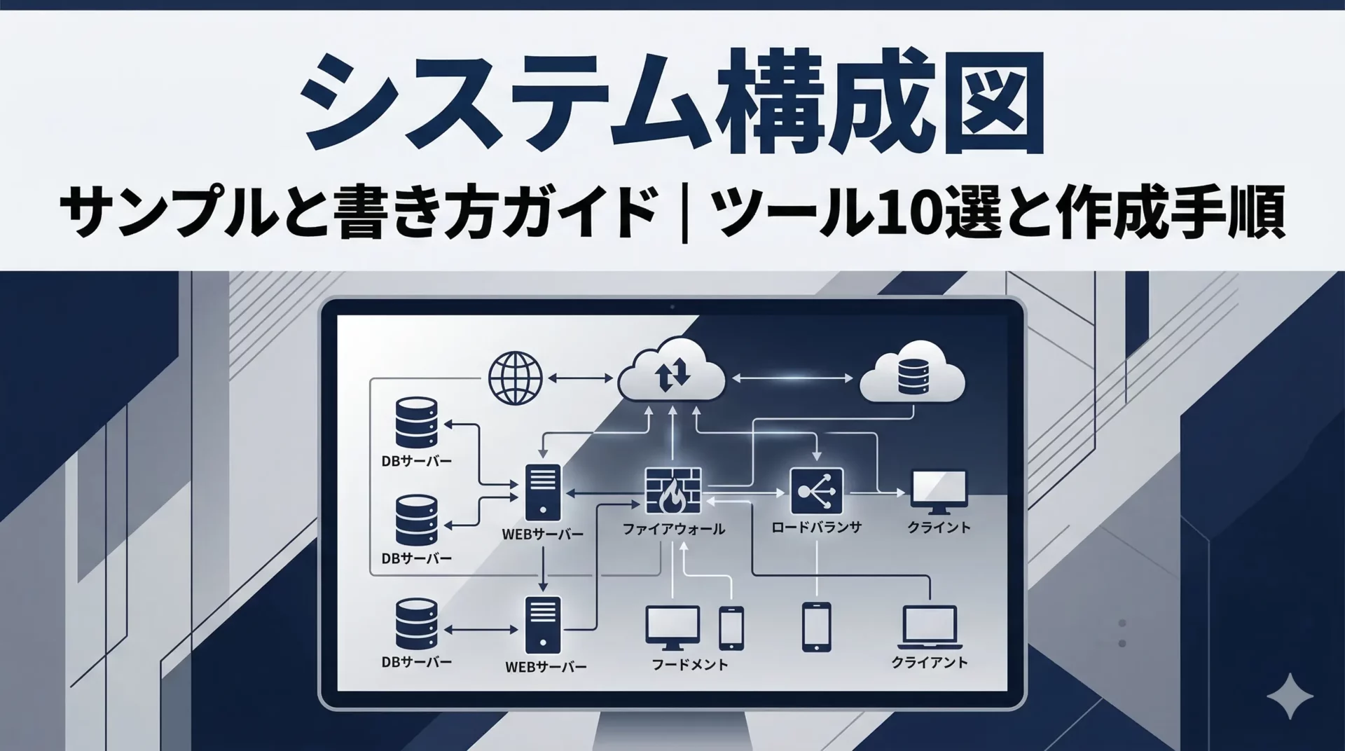 システム構成図の書き方5ステップ【2026年版】｜サンプル付きツール10選と作成手順